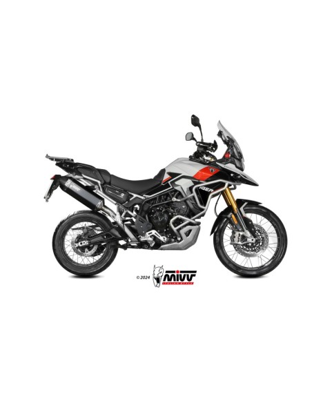 Mivv Slip-On Speed edge black Triumph Tiger 900 / GT / PRO / Rally 2024-25