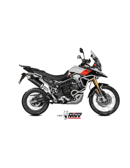 Mivv Slip-On Dakar black Triumph Tiger 900 / GT / PRO / Rally 2024-25