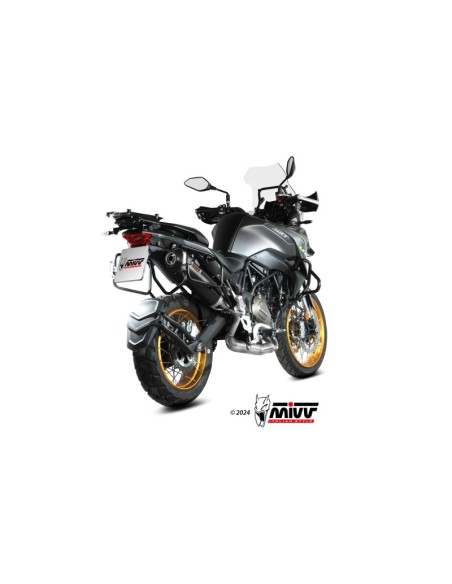 Mivv Slip-On Oval black con tapa carbono QJ Motor SRT 700 / X 2024