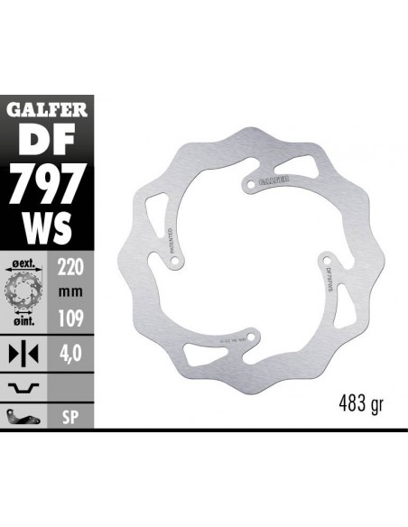 DISCO WAVE FIJO DF797W 