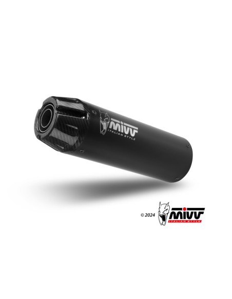 Mivv Slip-On HR-1 Black con tapa en carbono larga Honda CMX 1100 Rebel 2022-24