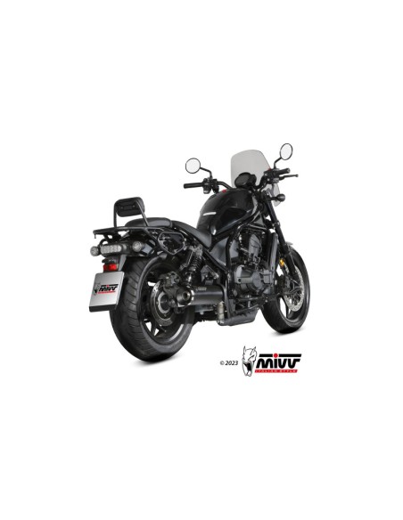 Mivv Slip-On HR-1 Black Honda CMX 1100 Rebel 2022-24