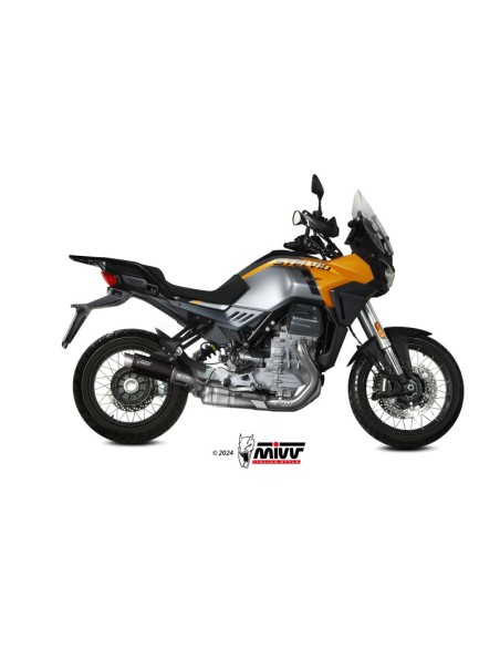 Mivv Slip-On GP Pro Black Moto Guzzi Stelvio 2024-25