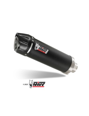 Mivv Slip-On GP Carbono con tapa de carbono CF Moto 450NK 2022-25