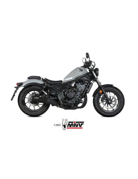 Mivv Slip-On HR-1 Black Honda CMX 500 Rebel 2022-24