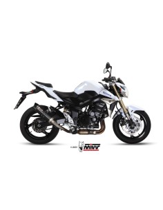 Mivv Slip-On GP black con tapa carbono Suzuki GSR 750 2011-16 / GSX-R 750 2004-05
