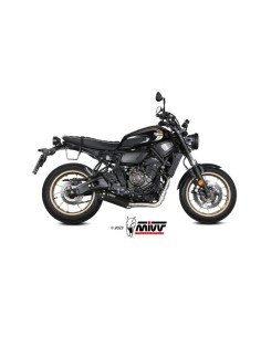 Mivv Full system 2x1 HR-1 Black YAMAHA XSR 700 2021-24