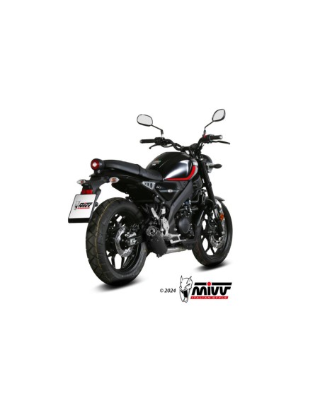 Mivv Full system 1x1 HR-1 Black con tapa en carbono larga YAMAHA XSR 125 2022-24