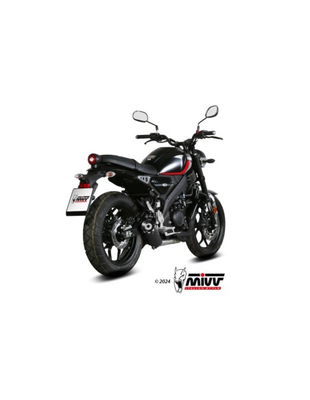Mivv Full system 1x1 HR-1 Black YAMAHA XSR 125 2022-24