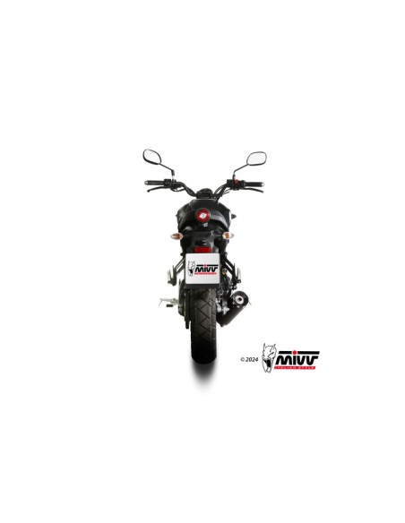 Mivv Full system 1x1 HR-1 Black YAMAHA XSR 125 2022-24