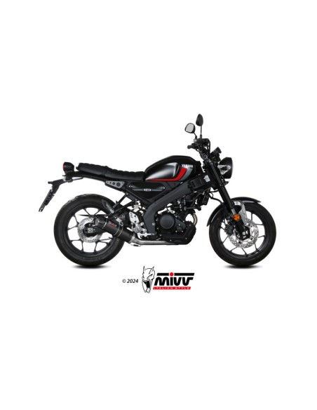 Mivv Full system 1x1 GP CARBON con tapa en carbono YAMAHA XSR 125 2022-24