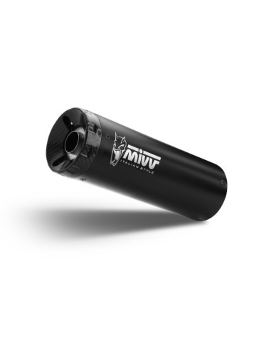 Mivv Slip-On HR-1 Black con tapa en carbono Royal Enfield HNTR 350 2022-24