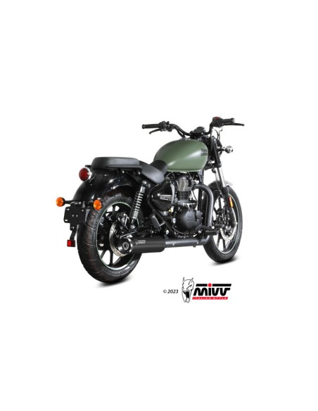 Mivv Slip-On HR-1 Black Royal Enfield Meteor 350 2021-24