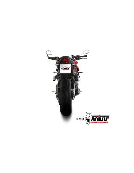 Mivv Full system 3x1 X-M5 Black Triumph Street Triple 765 R / RS 2023-24