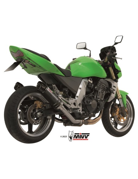 Mivv 2 Slip-On GP carbon con tapa carbono Kawasaki Z1000 2003-06