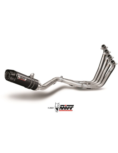 Mivv Full system 4x2x1 GP black con tapa carbono Honda CB 650 F 2014-18