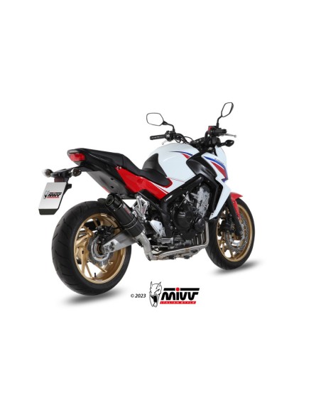 Mivv Full system 4x2x1 GP carbon con tapa carbono Honda CB 650 F 2014-18