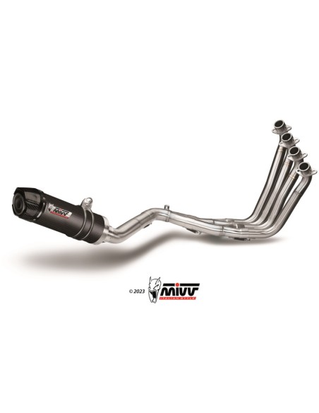 Mivv Full system 4x2x1 GP carbon con tapa carbono Honda CB 650 F 2014-18