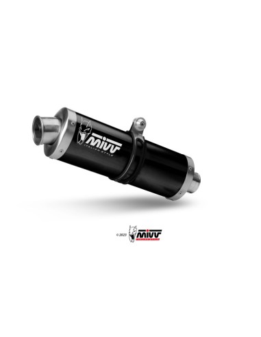 Mivv Slip-On OVAL Black Royal Enfield Scram 411 2022-24 / Himalayan 2021-23