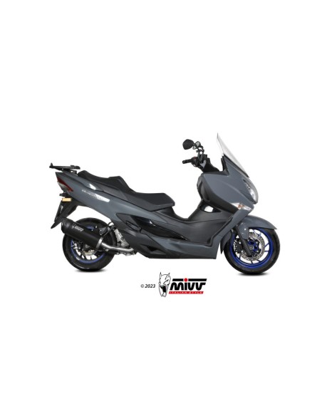 Mivv Slip-On MOVER Black Suzuki Burgman 400 2022-24