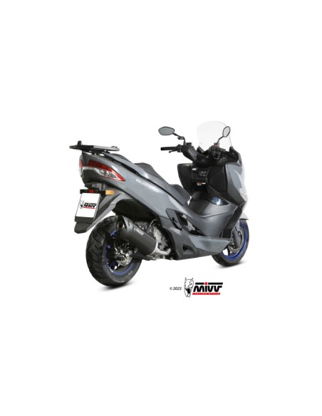 Mivv Slip-On MOVER Black Suzuki Burgman 400 2022-24