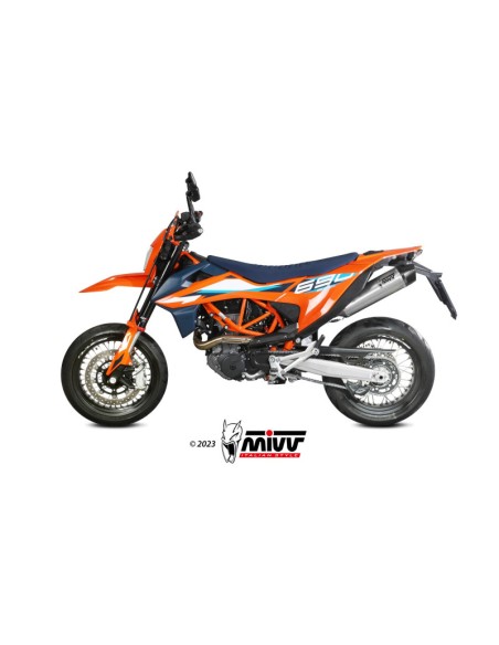 Mivv Slip-On STR1 St. Steel KTM 690 ENDURO R / 690 SMC R 2021-24