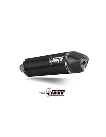 Mivv Slip-On STR1 Black KTM 690 ENDURO R / 690 SMC R 2021-24