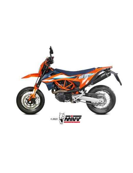 Mivv Slip-On STR1 Black KTM 690 ENDURO R / 690 SMC R 2021-24