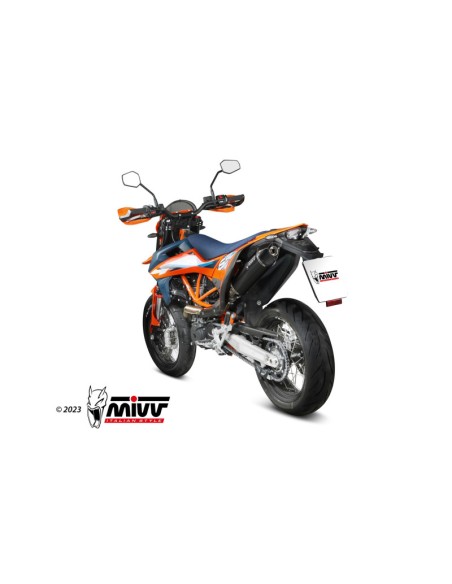 Mivv Slip-On STR1 Black KTM 690 ENDURO R / 690 SMC R 2021-24