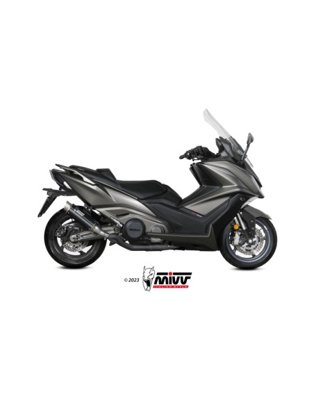 Mivv Slip-On GP Pro Black Kymco AK550 2021-25