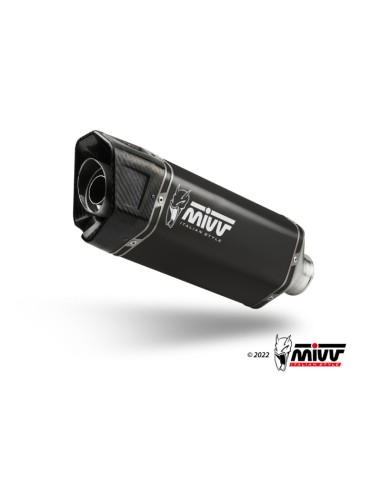 Mivv Slip-On SR-1 Black Kymco AK550 2021-24