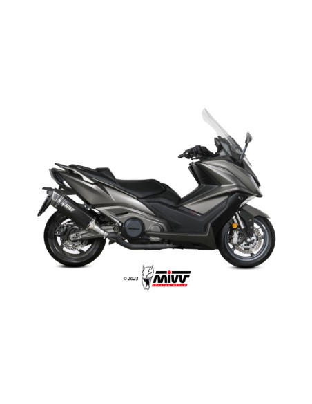 Mivv Slip-On SR-1 Black Kymco AK550 2021-24