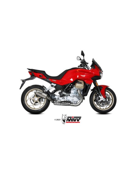 Mivv Slip-On GP Pro Titanium Moto Guzzi V100 Mandello 2022-25