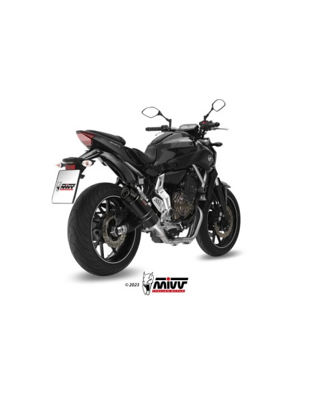 Mivv Full system 2x1 GP carbon con tapa carbono Yamaha MT-07 / FZ-07 2014-24
