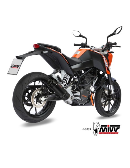 Mivv Full system 1x1 GP carbon con tapa carbono KTM 125 Duke 2011-16 / 200 Duke 2012-14