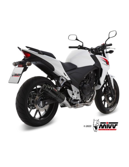 Mivv Slip-On GP carbon con tapa carbono Honda CB 500 F/X / CBR 500 R 2013-15