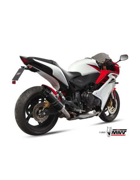 Mivv Slip-On GP black con tapa carbono Honda CBR 600 F 2011-13 / Hornet 600 2007-13