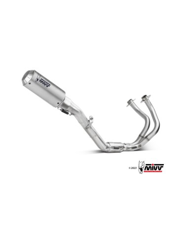 Mivv Full system 2x1 MK3 St. Steel Kawasaki Ninja 650 / Z650 2024-25 (2 sondas lambda)