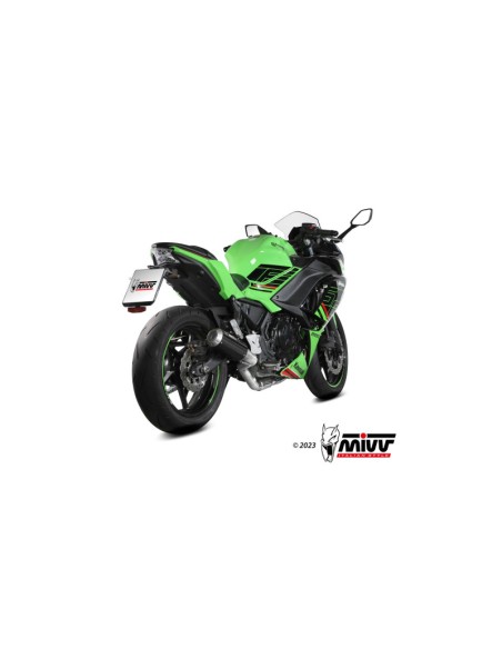 Mivv Full system 2x1 MK3 carbono Kawasaki Ninja 650 / Z650 2024-25 (2 sondas lambda)