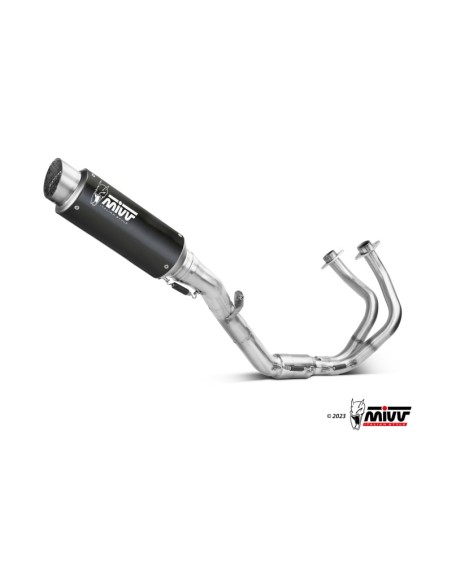 Mivv Full system 2x1 GP Pro Black Kawasaki Ninja 650 / Z650 2024-25 (2 sondas lambda)