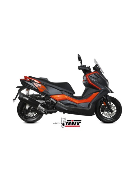 Mivv Slip-On Mover Black Kymco DTX 360 350 2023-24