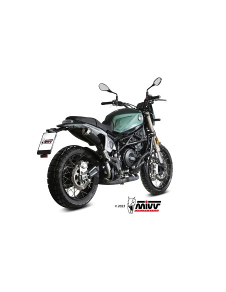Mivv Slip-On X-M1 Black Benelli Leoncino 800 Trail 2022-24