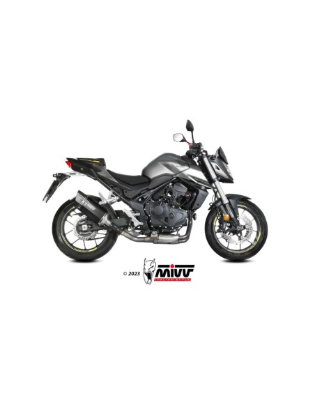 Mivv Slip-On SR-1 Black Honda CB750 Hornet 2023-25