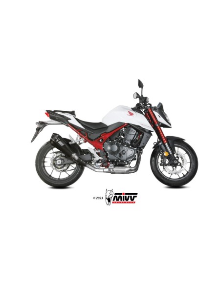 Mivv Slip-On Delta Race carbono Honda CB750 Hornet 2023-25