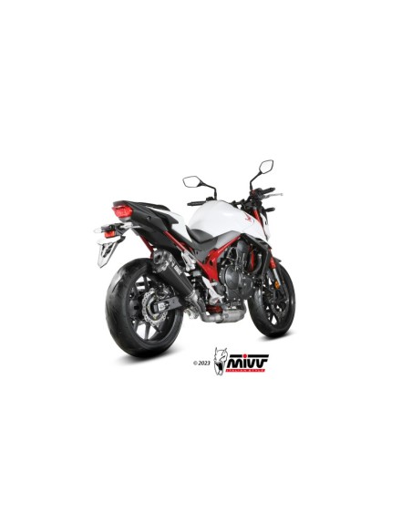 Mivv Slip-On Delta Race carbono Honda CB750 Hornet 2023-25
