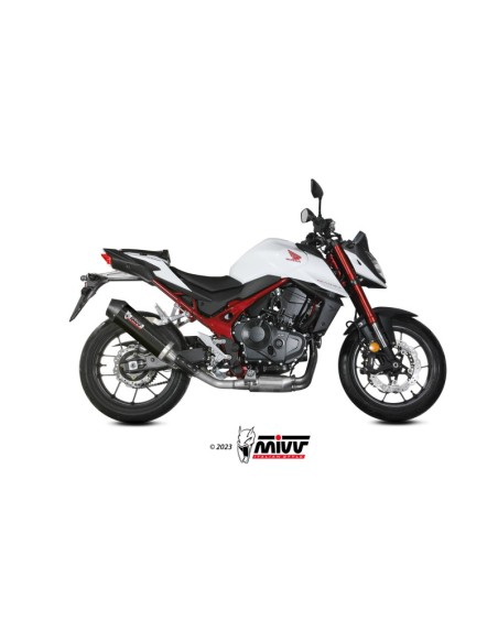 Mivv Slip-On Oval carbono con tapa carbono Honda CB750 Hornet 2023-25