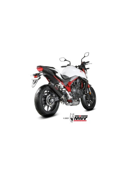 Mivv Slip-On Oval carbono con tapa carbono Honda CB750 Hornet 2023-25