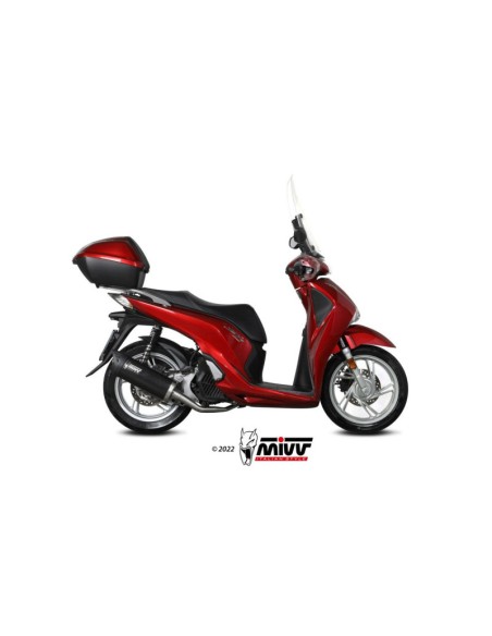 Mivv Full system 1x1 Mover black Honda SH 125 / SH 150 2017-19