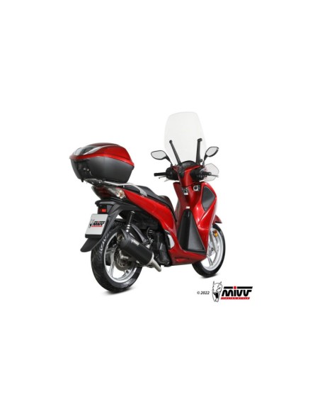 Mivv Full system 1x1 Mover black Honda SH 125 / SH 150 2017-19