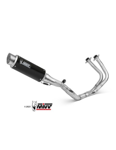 Mivv Full system 2x1 GP Pro carbono Kawasaki Ninja 650 / Z650 2024-25 (2 sondas lambda)